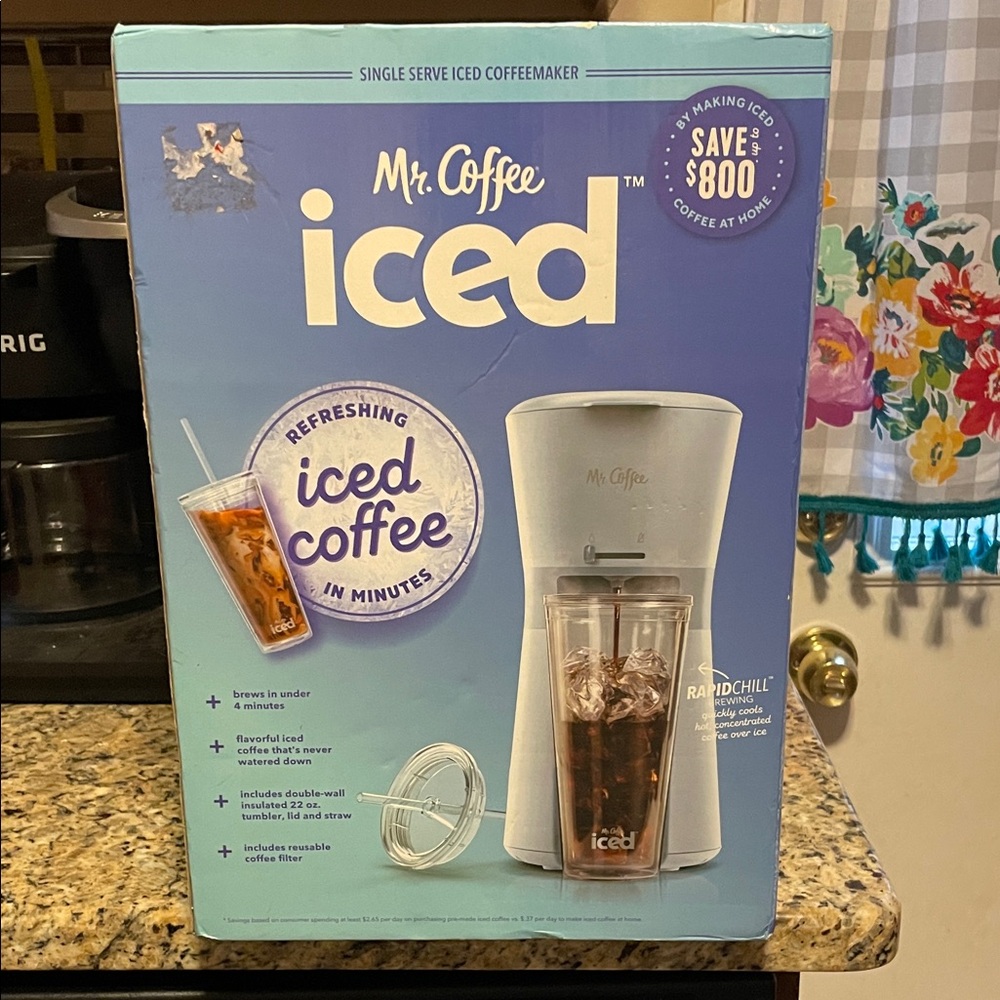 Mr. Coffee Iced Coffee Maker in light gray